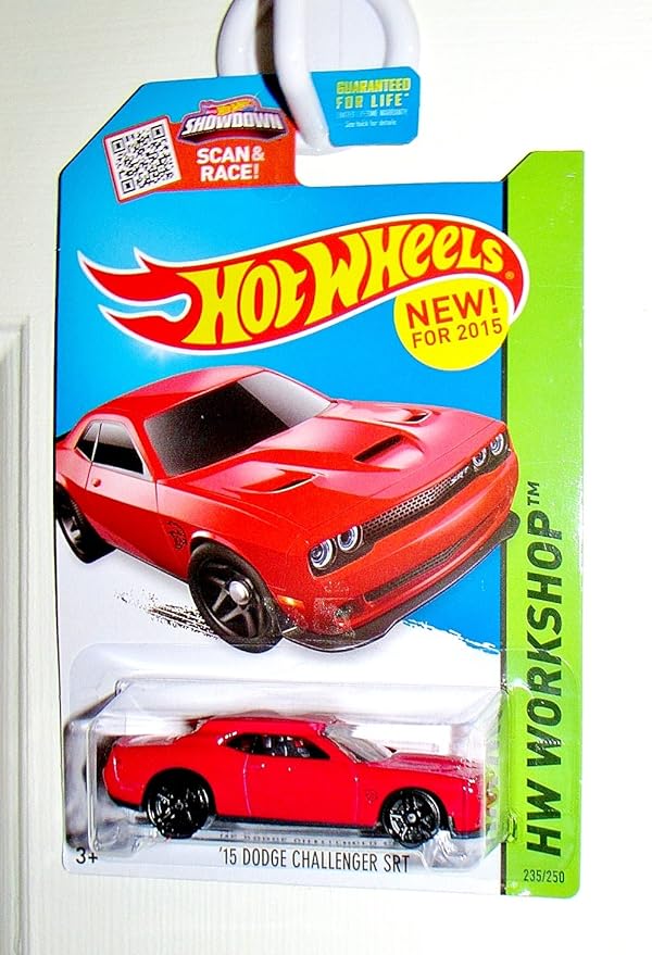 Hot Wheels, 2015 HW '15 Dodge Challenger SRT [Red] DieCast
