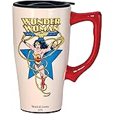 Spoontiques WONDER WOMAN TRAVEL MUG, 18 ounces