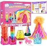 UZSOMX Girls Science Kit for Kids 150+ Educational Projects with Chemistry | Science Experiments, Stem Toy Learning, Educational Projects, Chemistry , Crystal Growing, Volcano Science Kit for Kids 4t-8t