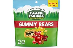 Black Forest Gummy, Bears, Fruit Flavor, Deliciously Juicy, Made with Real Fruit Juice, 22 oz