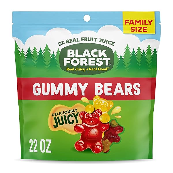 BLACK FOREST GUMMY, BEARS, FRUIT FLAVOR, DELICIOUSLY JUICY,...