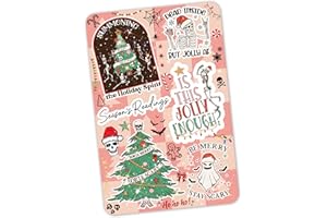 APPALACHIAN ARTISANS Clear Back Cover Insert for Kindle | Bookish Kindle Case Decor | Spooky Christmas Kindle Insert for Clear Case | Booktok Gothic Holiday Stickers | Book Gifts Women (Kindle Colorsoft)
