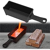 Nelyrho 100 Troy Ounce Cast Iron Ingot Mold with Handle for Metal Casting | Designed for Melting, Casting &amp; Refining Gold, Silver, Copper, Aluminum and Brass, Ideal for Metal Projects
