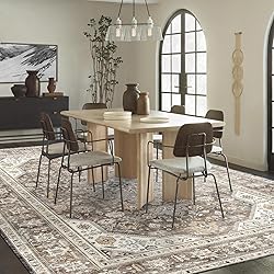 HILORUUG Washable Area Rug - 8x10 Bedroom Living