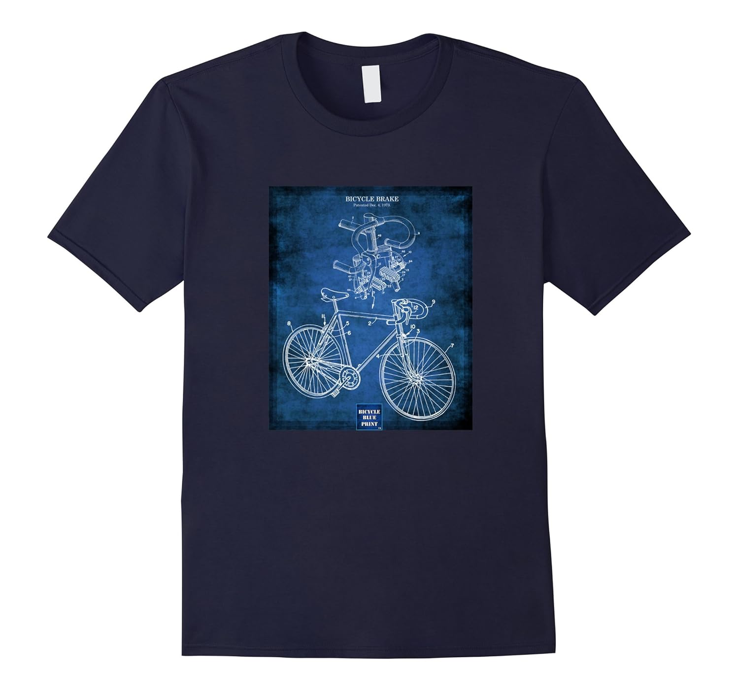 Bicycle Brake Blueprint Bicycle T Shirts Bicyclist Gift-Rose