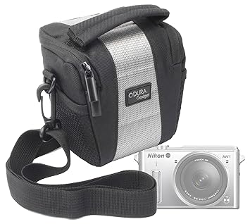 DURAGADGET Bolso con Bandolera para Cámara Bridge CSC Nikon 1 AW1 ...