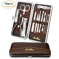 2-teiliges Inlay Set Nagelpflege – Edelstahl Feile & Heber, Professionell Für Maniküre & Pediküre