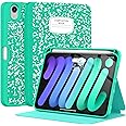 Supveco Case for iPad Mini 7 (A17 Pro) 2024/iPad Mini 6 2021 8.3 Inch with Pencil Holder-[Auto Wake/Sleep],Slim Protective Case with Soft TPU Back Cover for iPad Mini 7th/6th Generation-Lake