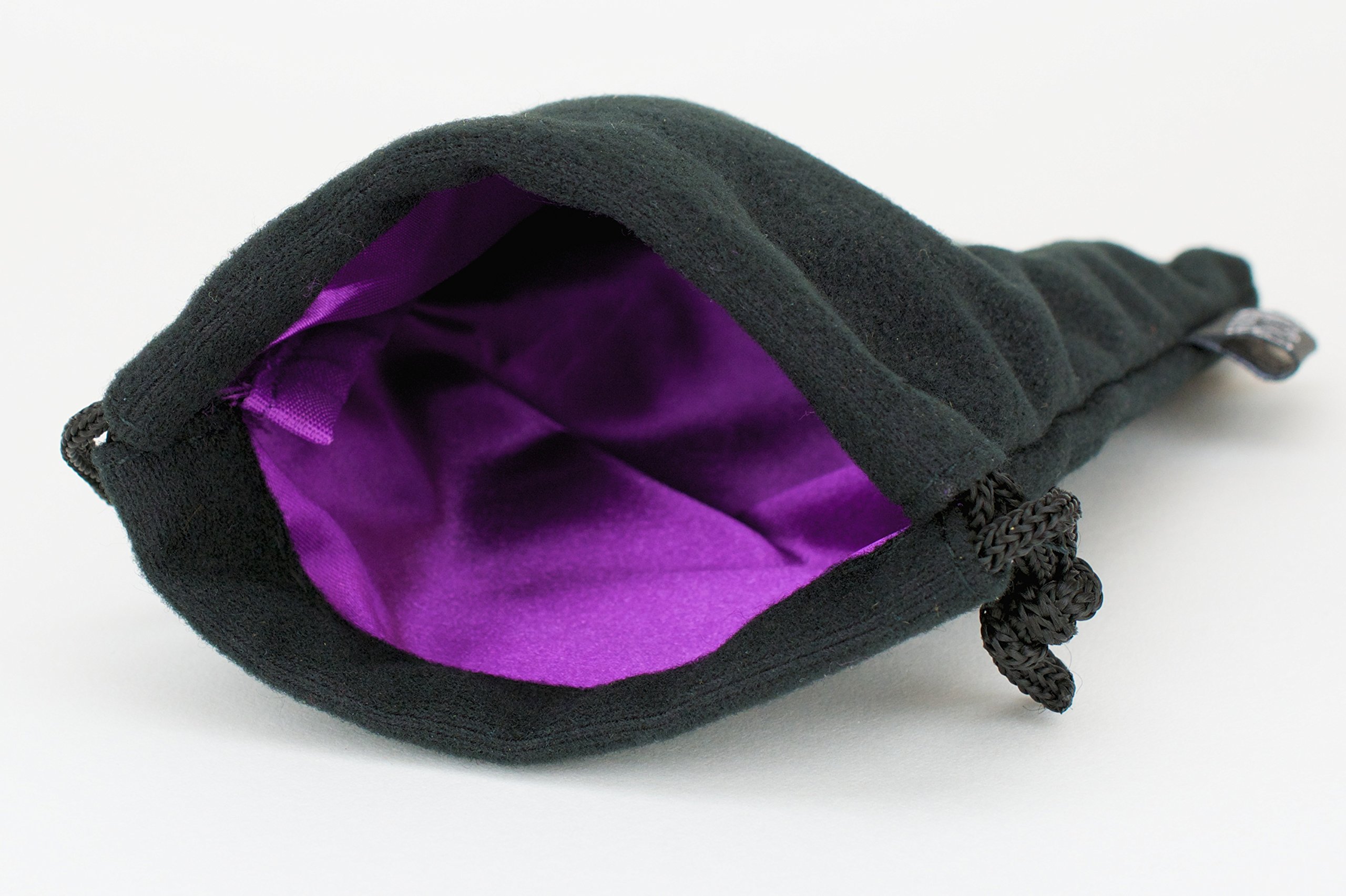 Velvet Dice Bag 5x8 Inch Deluxe Double Stitched Seam Snag Proof Satin Lining Holds Over 110
