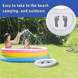 2 Pack Inflatable Pool Foot Bath Basin-Folding Pool