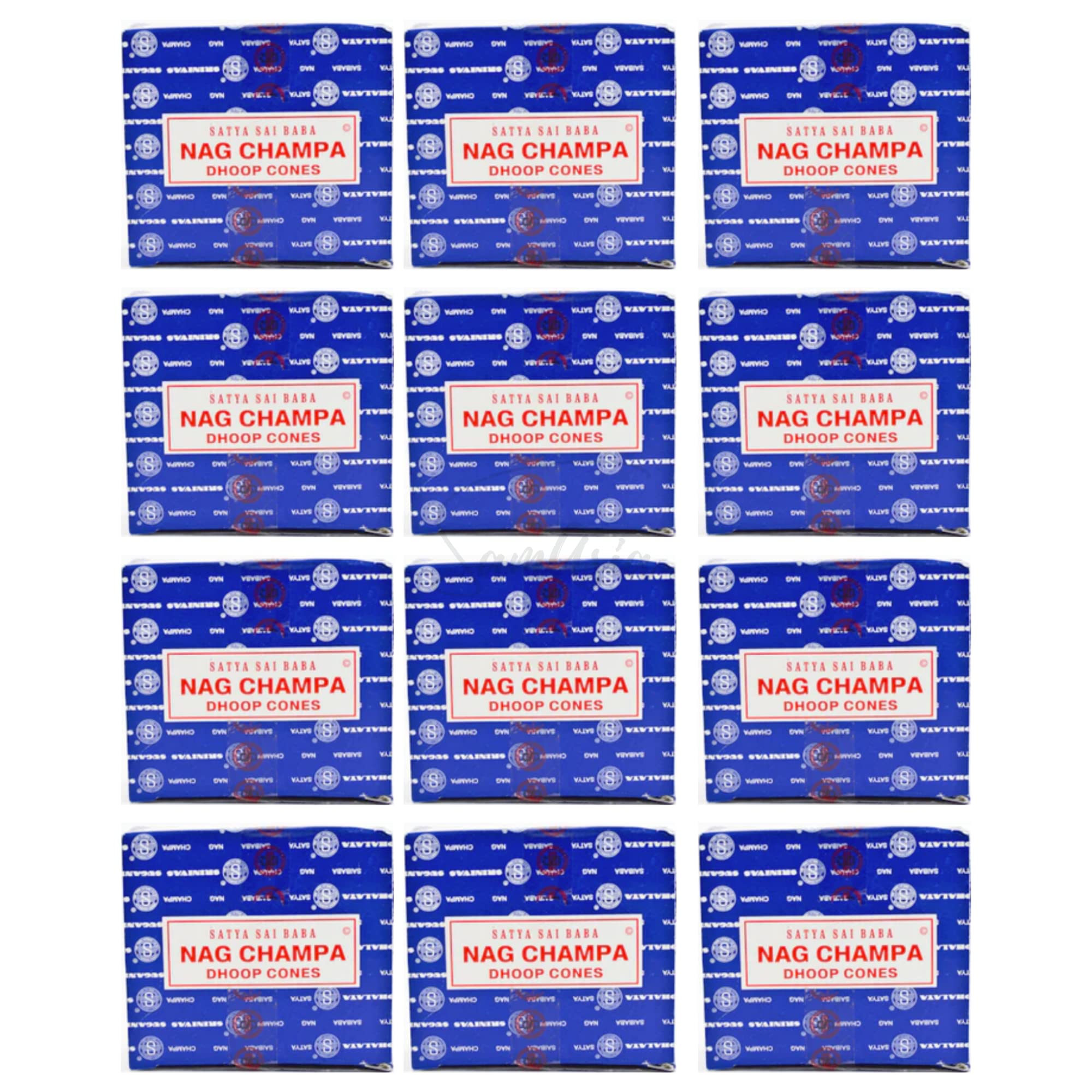 Satya Agarbatti Incense Cone x12 pack, used for Aromatherapy, Spa, Yoga, Weddings, Reiki, Meditation, Healing by SAMASIA