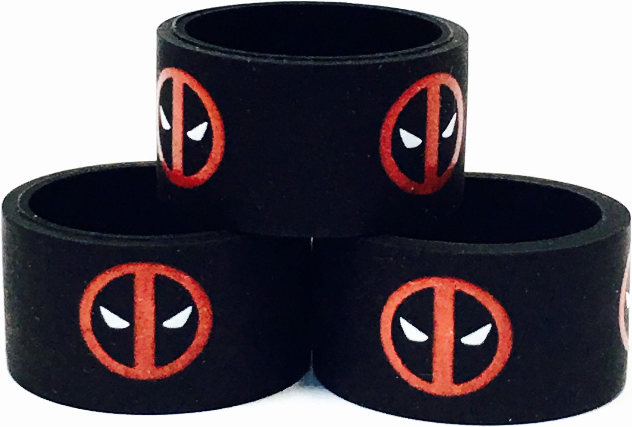MOD SHIELD ByJojo 18mm Band Silicone Bumper Protective Ring Bands Cover (Deadpool V2 (4-Pack))