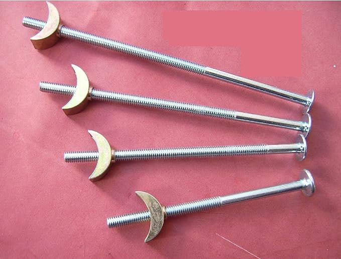 Pack of 28. M6 Bed/Bunk Bolts/FULL SIZE Half Moon