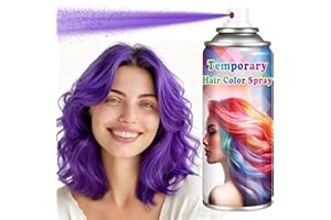 AOAZXBB Purple Hair Spray Temporary Hair Color Spray, One-Time Use Washable Hair Dye for Christmas Halloween Cosplay Party-Purple, 120ml
