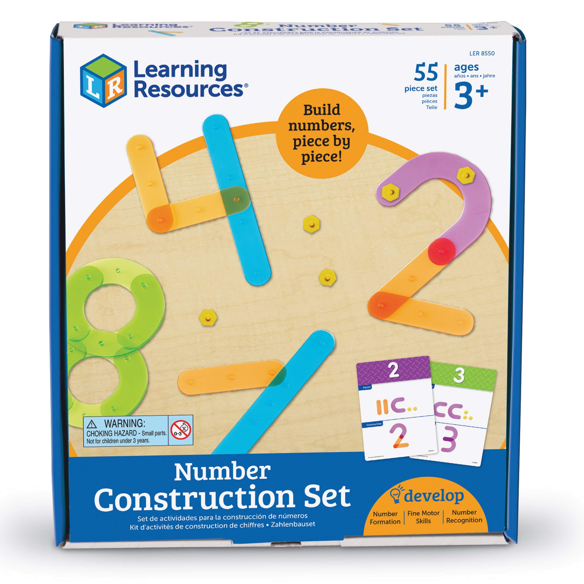 Learning Resources Number Construction, 55 Pieces