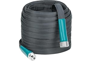 KOBAZ Lightweight Garden Hose 25 ft, Water Hose for Outdoor, Kink-Free, Ultra Flexible, Burst-Resistant, Heavy Duty for Lawn, Garden, 5/8 inch