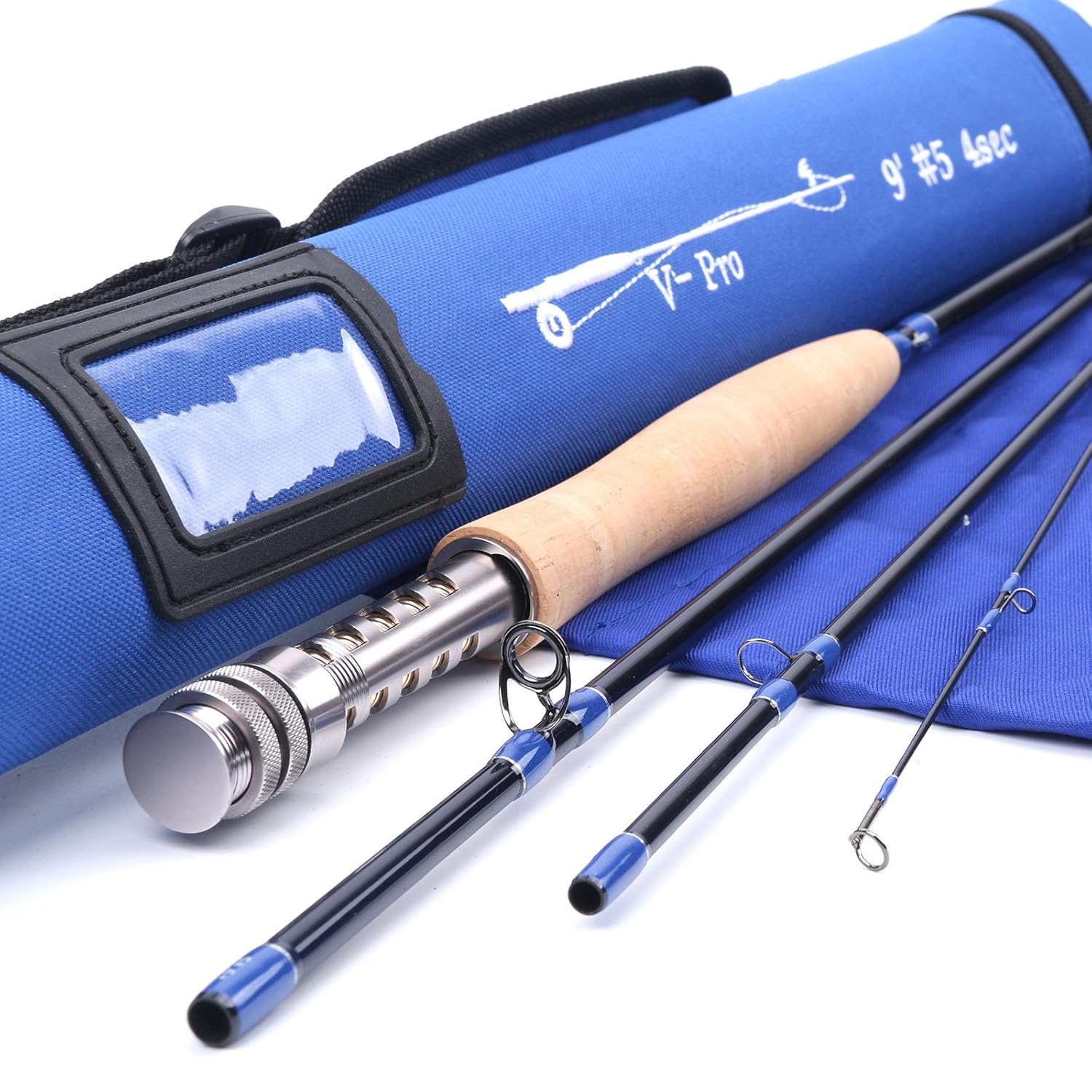 今季一番 フライロッド 5 4 Corduraチューブ サイズ Im10グラファイト4ピースフライフィッシングロッドwith Maxcatch フライロッドv Pro 4weight 9ft B01cqmifn8 Wt 8 6 新品 本物 当店在庫だから安心