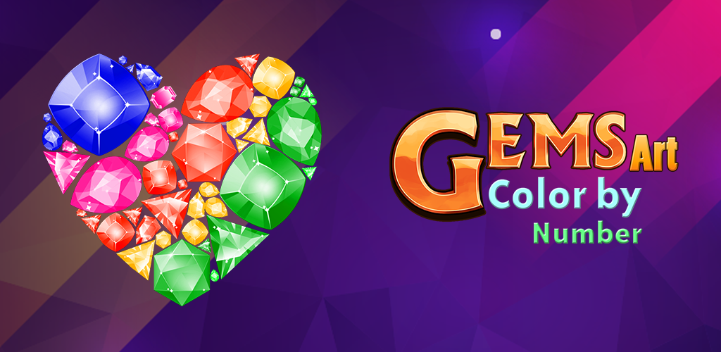 Gems Art Color by Number, Fashion Coloring Pages Apps