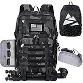 SDYSM Camera Backpack Bag Professional for DSLR/SLR Mirrorless Camera Waterproof 15.6 inch Tactical Camera Bags for Photographers with Rain Cover, Tripod Holder, Small Bag Photography Backpack Case