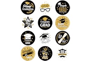 Auzesto 360Pcs Graduation Stickers, Class of 2025 Congrats Grad Stickers Multicolored 2025 Graduation Sticker Labels for Envelope Seals Candy Goodie Bags Cards Grad Party Celebration Decoration
