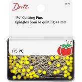 Dritz 3005 Quilting Pins, 1-3/4-Inch, Yellow (175-Count)
