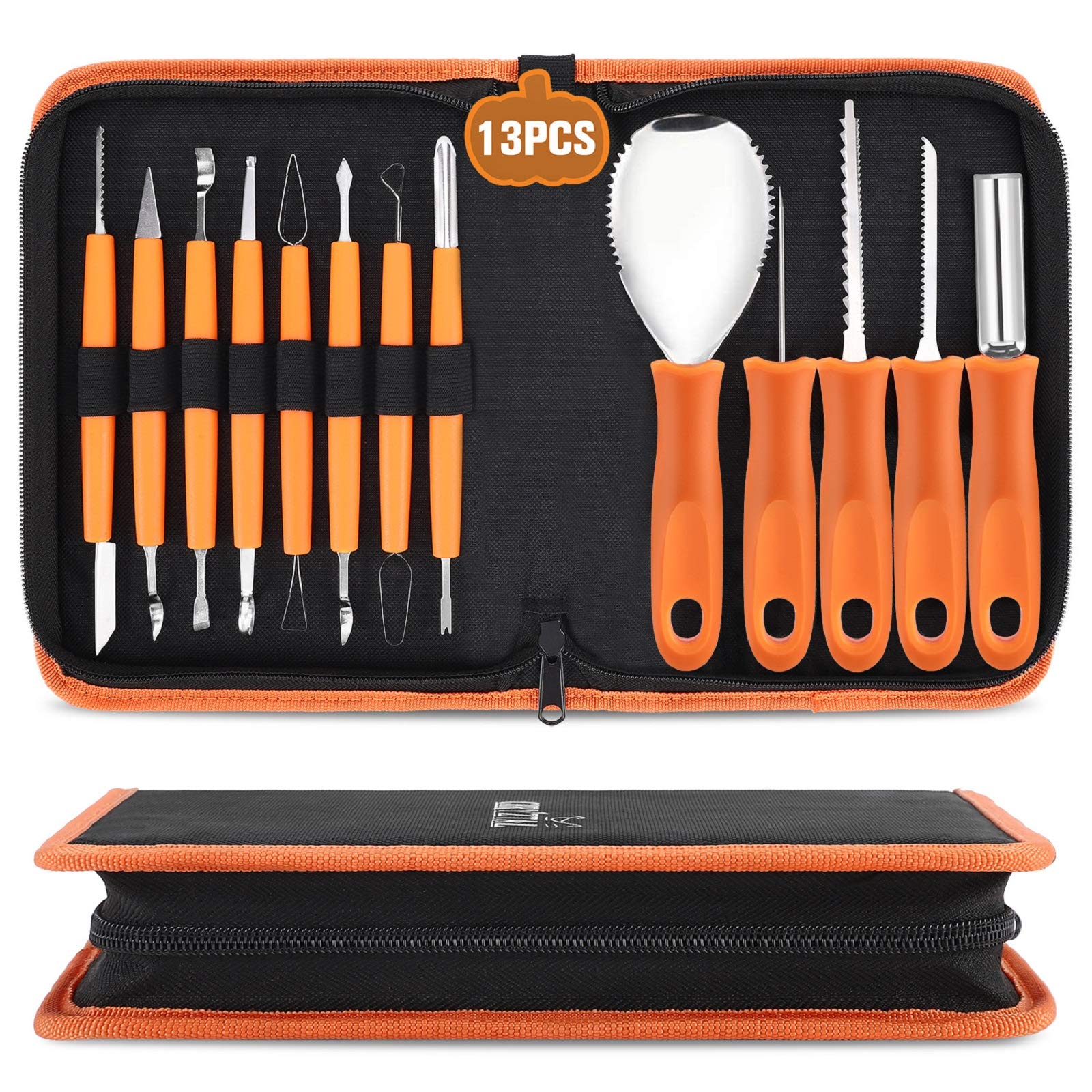 13-Piece Pumpkin Carving Tool Kit