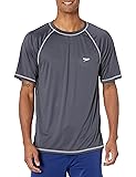 Speedo Men's Uv Swim Shirt Short Sleeve Loose Fit