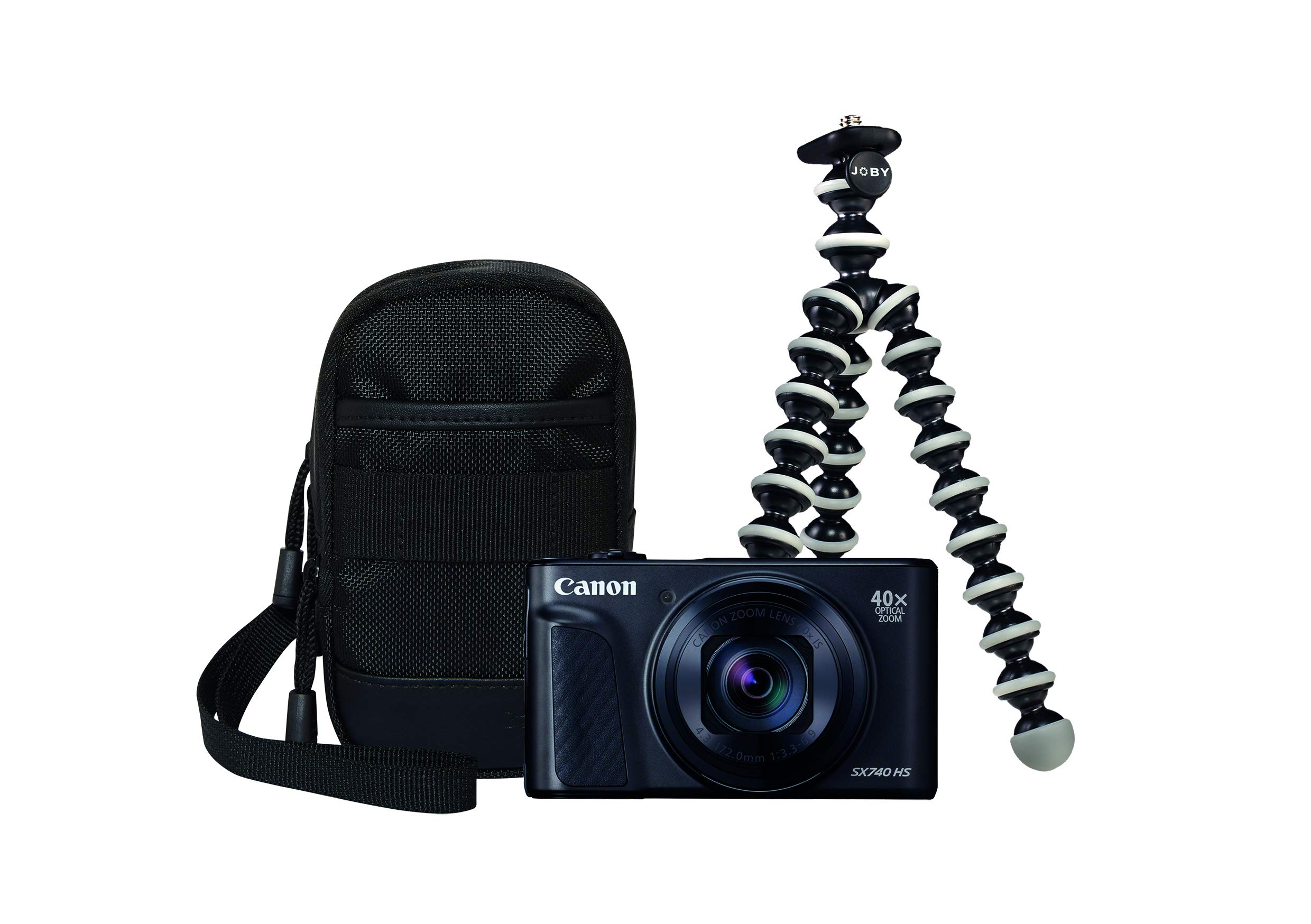 Canon PowerShot SX740 HS Lite Edition Travel Kit - Digital Camera - BLACK