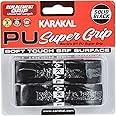 Karakal PU Supergrip Replacement Racquet Grip - Tennis/Badminton/Squash 2 x Grip (Black)