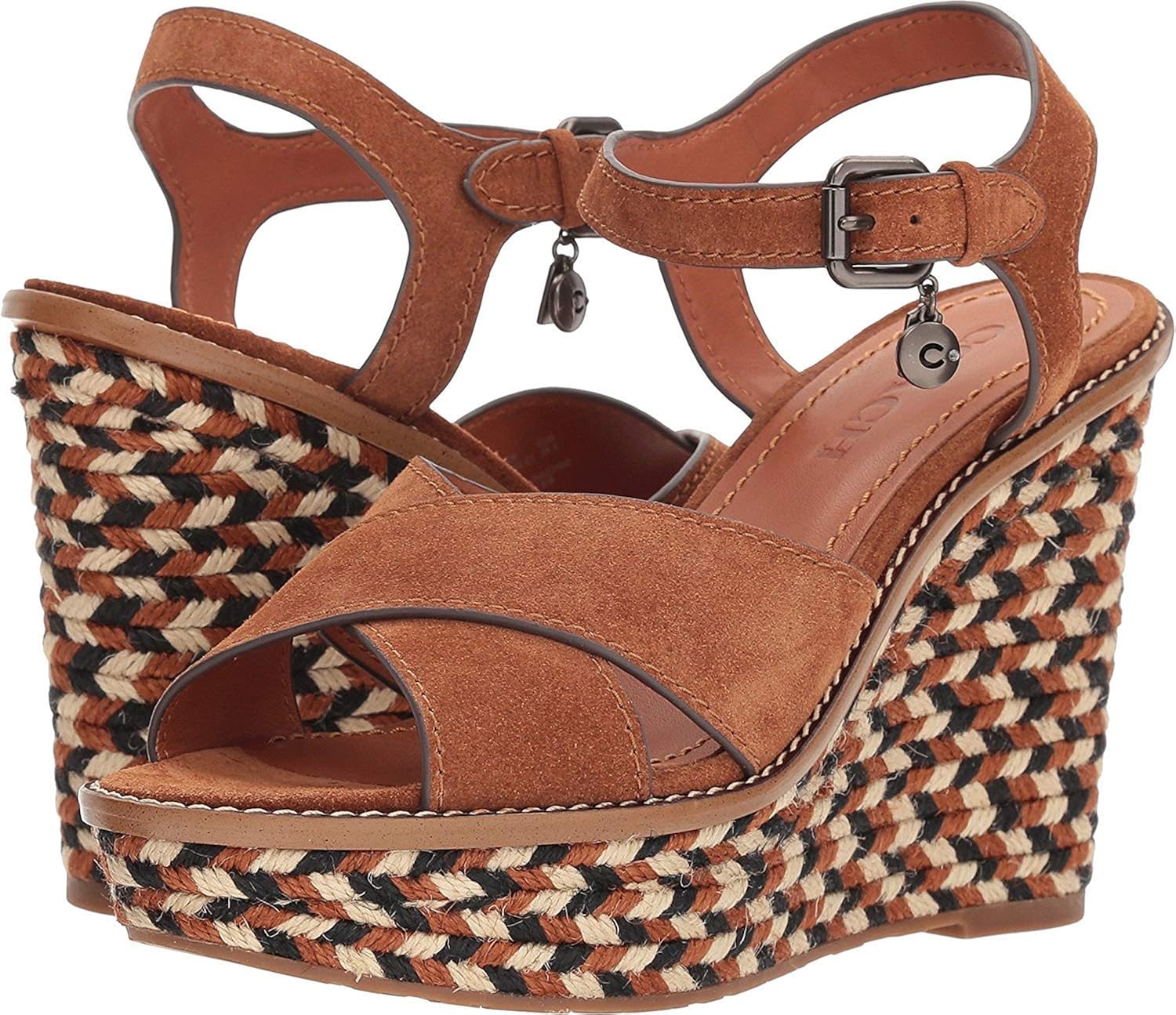 Coach Womens High Wedge Sandal Sandals