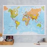 Maps International World Map Political Front Sheet Lamination 59.4 x 42 cm view 5