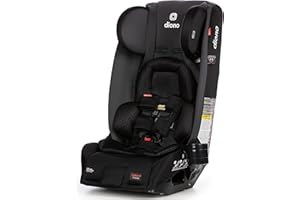 Diono Radian 3RXT, 4-in-1 Convertible Car Seat, Rear and Forward Facing, Steel Core, 10 Years 1 Car Seat, Ultimate Safety and Protection, Slim Fit 3 Across, Gray Slate