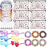 36 Pcs Friendship Party Favors Bulk Popular Singer Party Favors Include Friendship Bracelet May This Be Your Best Era Cosmetic Bag Disco Keychain Sunglasses Scrunchie Cosmetic Bag for Women Fans Gifts