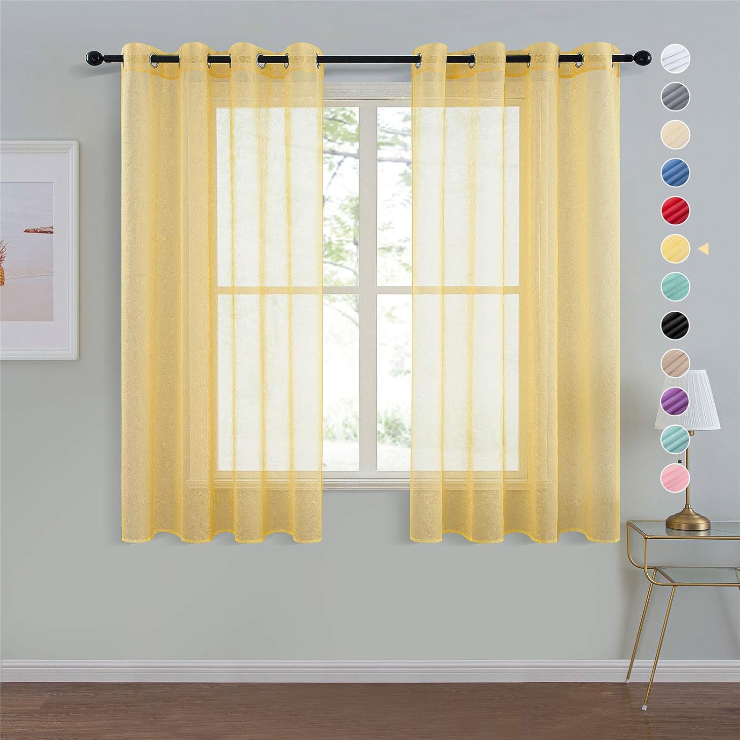 2er Set Je 145x140cm Scm Voile Vorhange In Leinen Optik Leinenstruktur Gardinen Mit Osen Halbtransparent Vorhang Fur Kleine Fenster Westwood Bright White Kurz Kuche Haushalt Wohnen Wohnaccessoires Deko