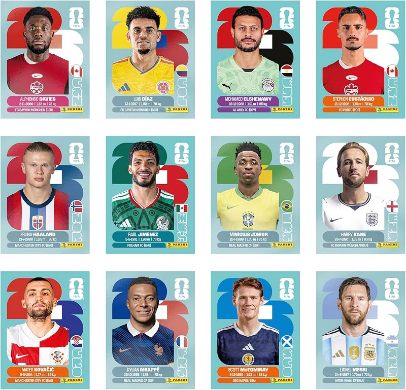 Coupe du Monde DE LA FIFA 2026 Stickers - Boîte de 50 Pochettes