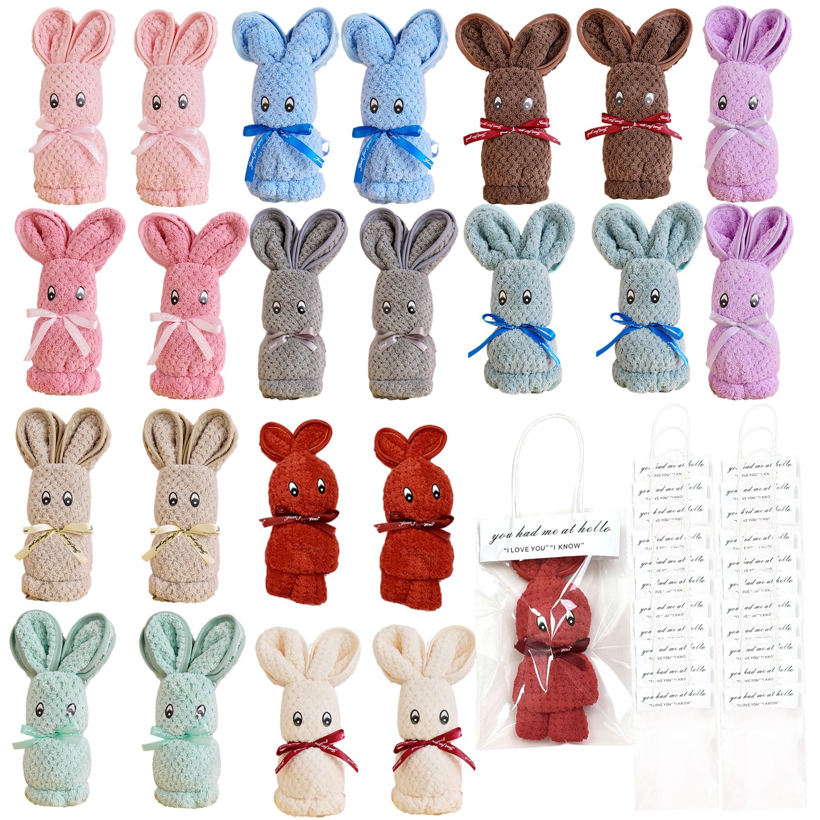 Handkerchief, Petite Gift, Rabbit, Towel, Handkerchief, Women’s Wrapped, Gift Towel Bear, Christmas, Petite Gift, Hand Towel, Popular Moving, Greetings, Weddings, Birthday, Housewarming, Return, Set
