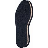 Pedag 2806 Washable Deo-Fresh Insoles with Natural Cotton Terry and Sisal Fibers, Black, Men's 15