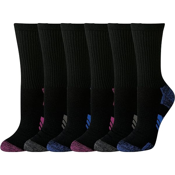 Davido Women's Crew Socks – 4-Pack Black, 100% Cotton, Made In Italy, Size 9-11