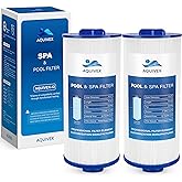 AQUIVEX 6000-383A Hot Tub Spa Filter, Compatible with Jacuzzi J-300 (2002+), J-400 (2012+), J-500 (2015+), J-LX (11-21,2023+) Collection Spas, Pleatco PJW60TL-F2S, Unicel 6CH-960, 2 Pack