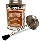 Liquid-O-Ring HT-1800 Pure Copper Anti-Seize Lubricant &ndash; 1800&deg;F Rated (8oz) | High Temperature, Lead-Free, Zinc-Free, Graphite-Free, Brush-Top Can, Made in USA &ndash; for Spark Plugs, Exhaust Bolts, and more