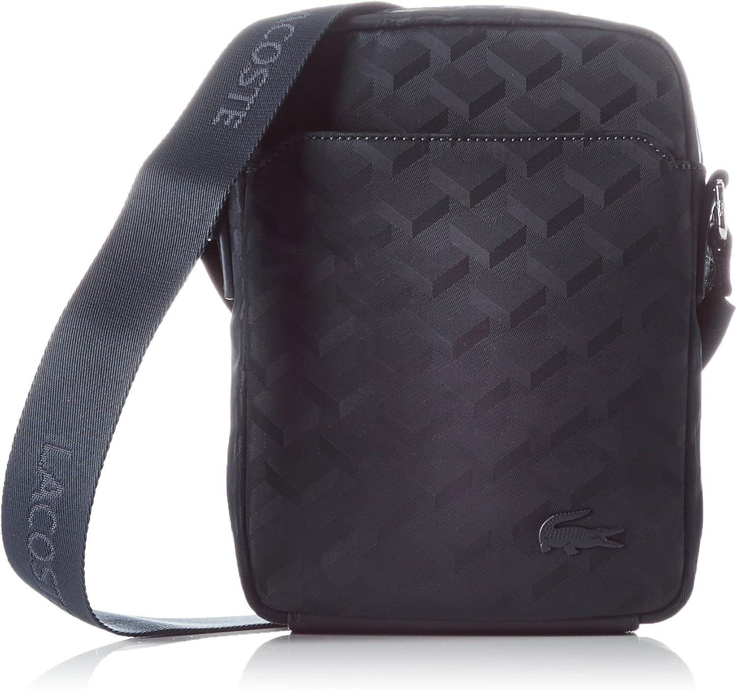 Lacoste Men's NH2113ND CrossBody Bag, Blue Jacquard (Blue Jacquard