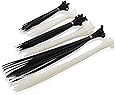 Cable Matters (Combo Pack) 200 Self-Locking 6+8+12-Inch Nylon Cable Ties in Black & White