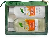 Dr Organic Manuka Honey Shampoo & Conditioner Set 265ml Travel Bag COSMOS