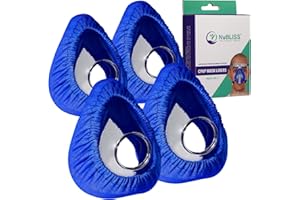 NUBLISS CPAP Mask Liners - FSA & HSA Eligible 4-Pack Soft Cushion Mask Cover Compatible with F20 & F10 Mask, A Variety of Nasal Masks, Mouth Masks, and Most Full Face Masks - Washable, Reusable, Lightweight