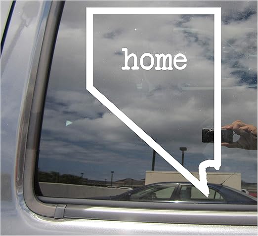 Amazon Com Right Now Decals Nevada State Home Outline Nv Carson