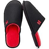 RockDove Mens Two Tone Memory Foam Scuff Slippers Lightweight Breathable Non Slip Indoor Outdoor Gift Ready