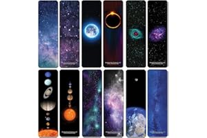 Creanoso Galaxy Bookmarks Series 3 (30-Pack) - Assorted Designs for Children - Classroom Reward Incentives for Students - Sto