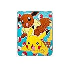 Pokemon Pikachu Eevee Super Plush Throw
