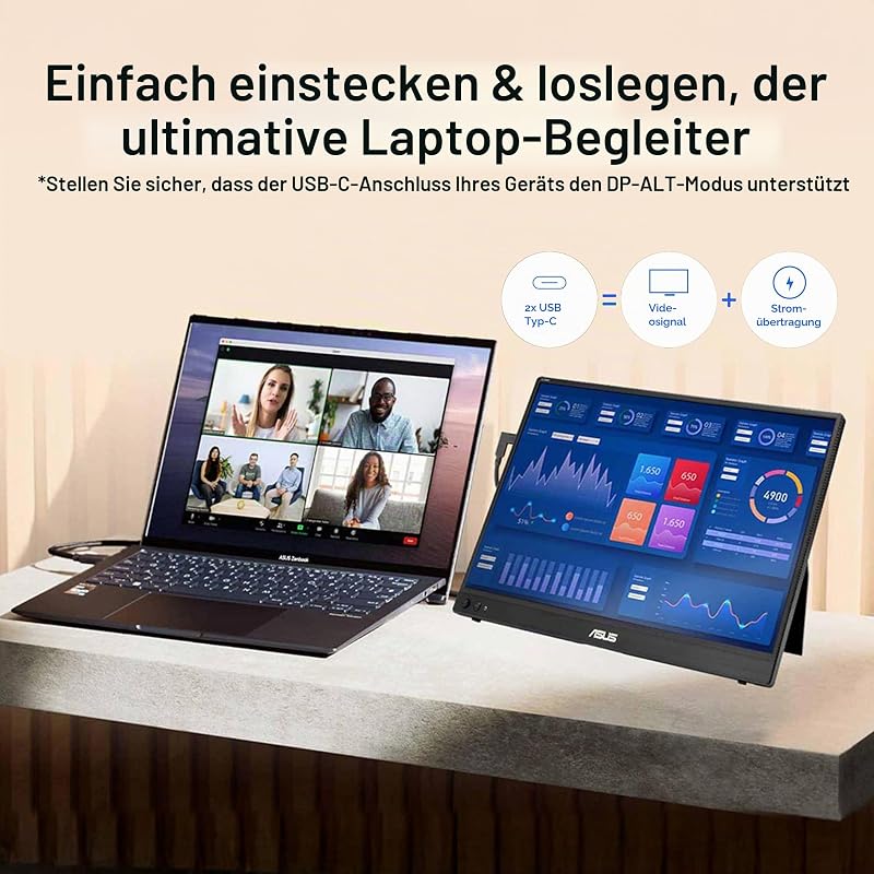 ZenScreen MB16AHVE 15.6 Zoll FHD IPS Portabler Monitor