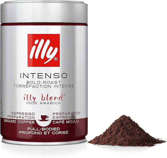 illy, Café Moulu Espresso Goût Intense - 1 boîte de 250g ...
